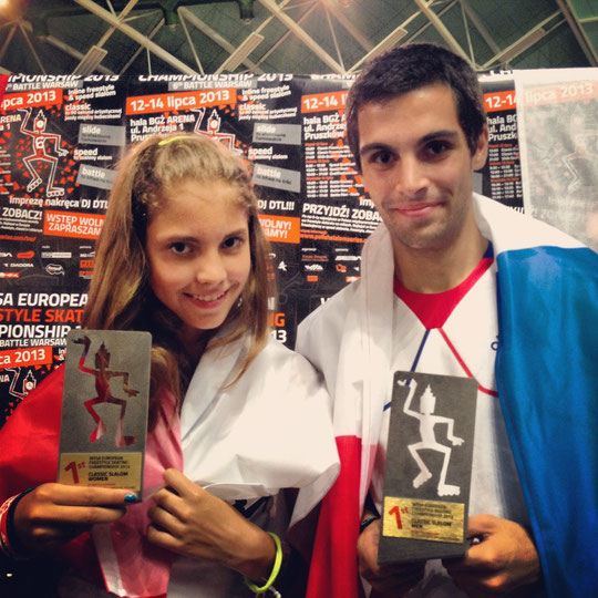 Daria Kuznetsova (Rus) and Romain Lebois (Fra), 2013 Champions of Europe (Classic Freestyle)