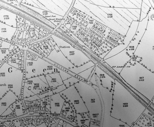1886-8 O.S. 25 inch map extract