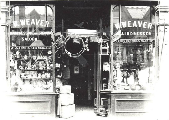 Weaver's salon at number 1026, possibly 1930s (Hay Mills Project)