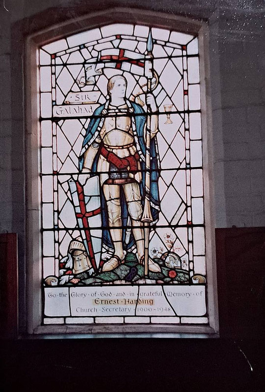 A stained glass window from the chapel (Hay Mills Project)
