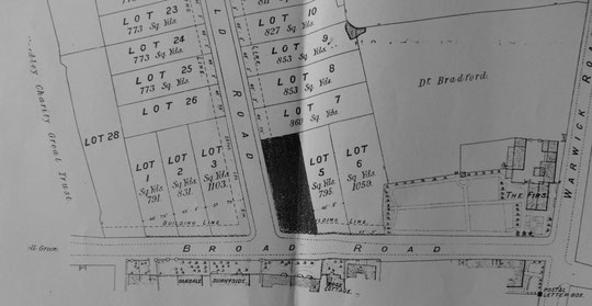 Westfield Road Estate map extract 1889