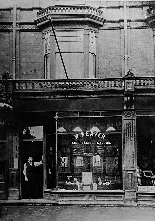 Weaver's first shop at number 1041, c. 1900 (Hay Mills Project)