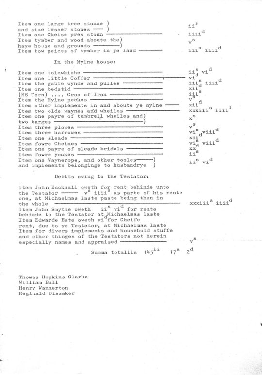 Inventory of Barnaby Este, 1610, page 4