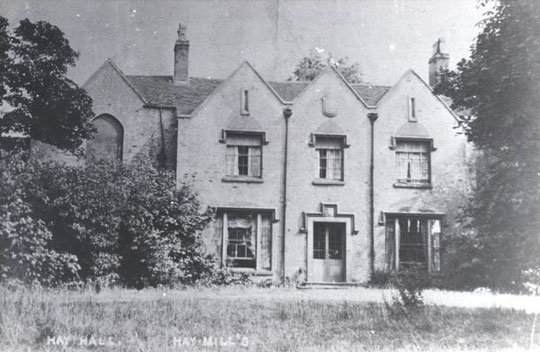 An early postcard of Hay Hall