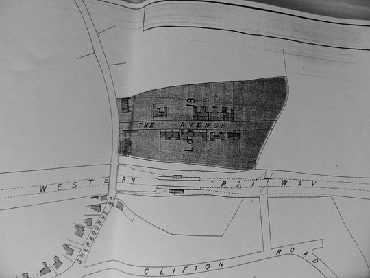 Extract from the Cook estate map, 1875 (Birmingham Libraries)