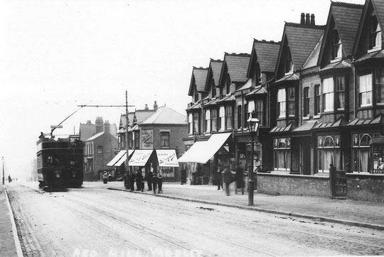 Numbers 1224, 1234-8 to Flora Road, and the block from Flora Road eastwards, c. 1905. This picture was taken by Thomas Capel Smith, and is used with permission.