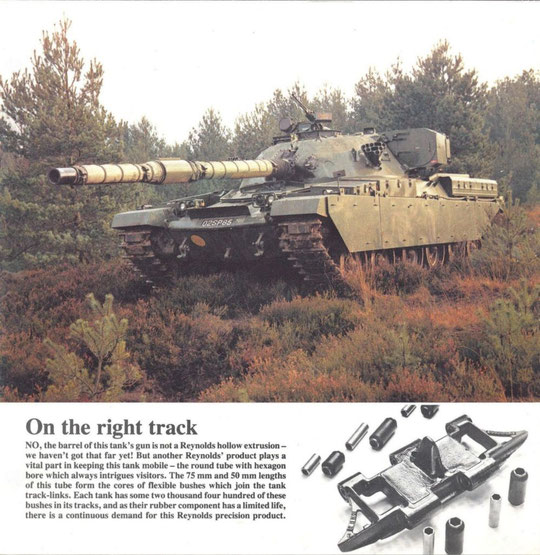 A type of Reynolds tube is used in tank tracks (via K. Sprayson)