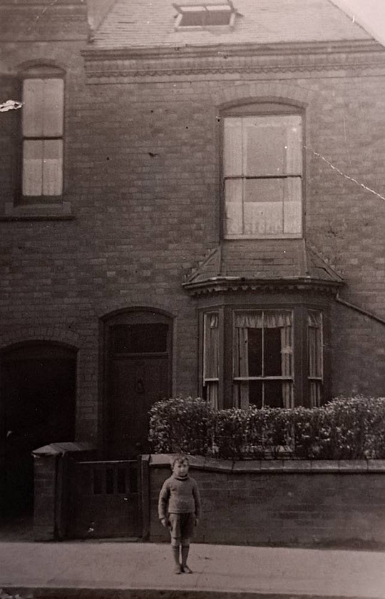 A young Arthur Smith outside number 1179 (Hay Mills Project)