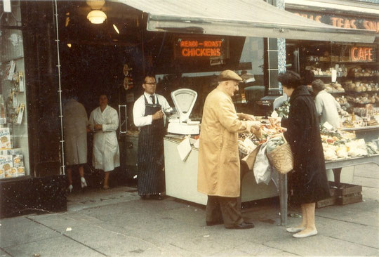 Pearces, next to Fred's cafe, 1960s