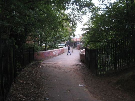 The bridge from the west