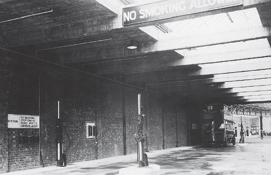 The bus garage when new in 1928 (Birmingham Libraries)