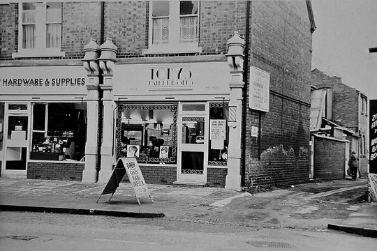 Numbers 1032-4 in 1984 (Hay Mills Project) K & K Hardware is to the left.