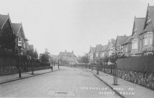 Greswolde Park Road, c. 1905 (Birmingham Libraries)