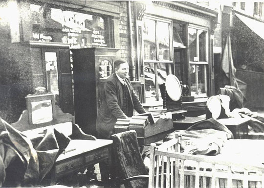 Mr. Glaze outside his shop (Brian Matthews)