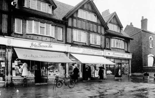 The right-hand mock-Tudor row in 1960