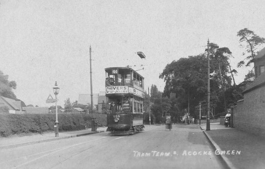The temporary terminus at Broad Road. The Firs is on the right (Peter White)