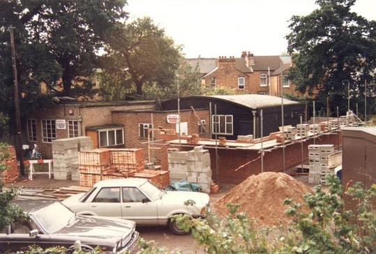 New walls going up, September 1988