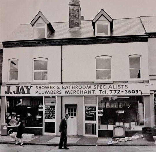 Numbers 1132-4, 1984 (Hay Mills Project) The new shop fronts date from c. 1982.