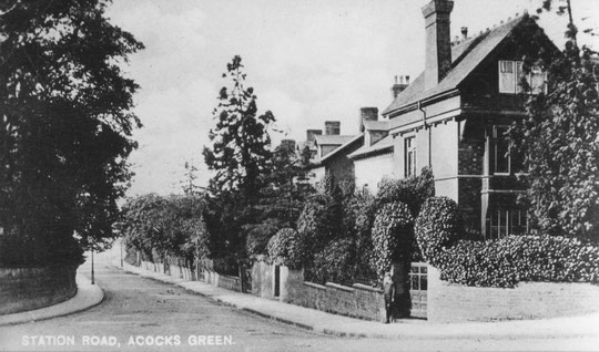 Station Road from the Oxford Road end, c. 1905
