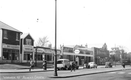 Businesses from the 1938 West End Stores eastward, 1950s (Mike Wood)