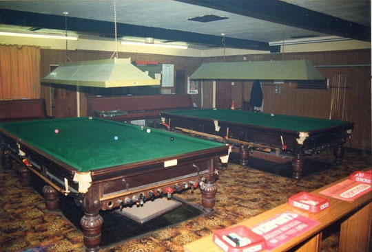 The snooker room, 15th January 1989