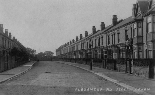 Alexander Road looking west towards the bend, c. 1905