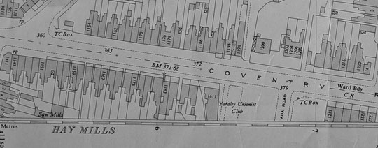 1950 O.S. map from number 1141 to number 1223 (Birmingham Libraries)