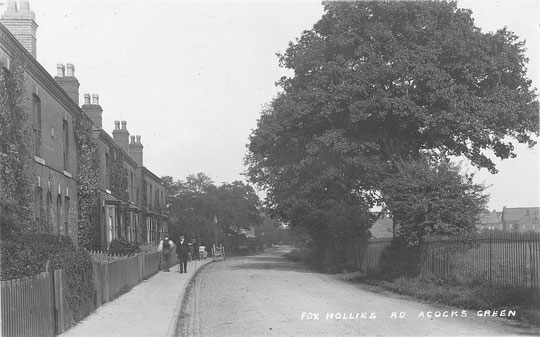 Houses opposite the Recreation Ground c. 1910 (thanks to Peter White)