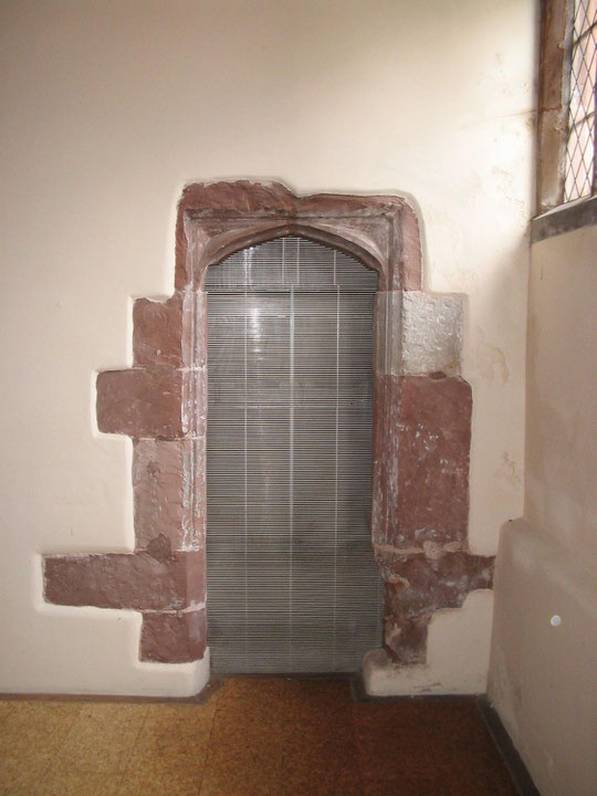 blocked-up doorway, July 2007