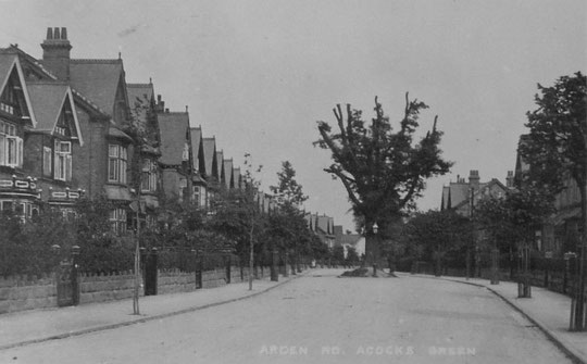 Arden Road after the new houses have been built