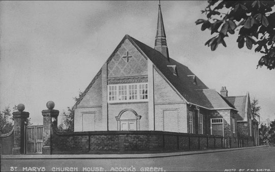 St. Mary's Church House, opened at the Rookwood Road corner in 1908