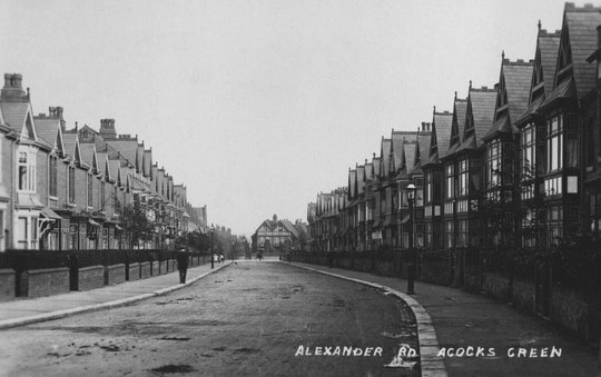 Alexander Road looking back to Yardley Road, c. 1905