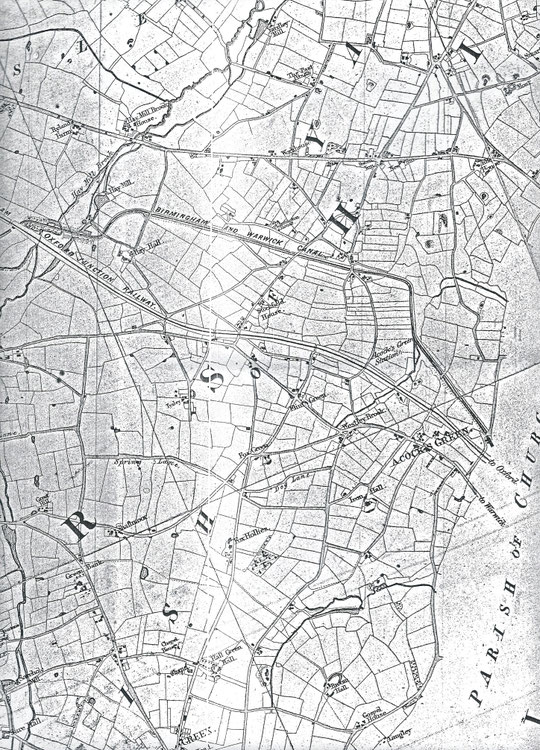 Extract from Blood's Map of 1857, via David Treadwell