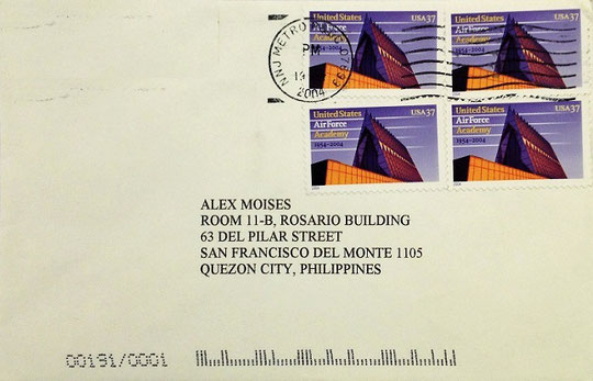 Used Cover, USA, Mailed in 2004, Aviation or Airplanes on Stamps; Topical Stamp Collecting