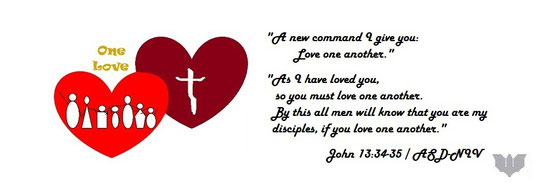 Art work about Bible verses “A new command I give you: Love one another. As I have loved you, so you must love one another. By this all men will know that you are my disciples, if you love one another.” John 13:34-35