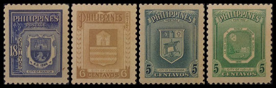 Mga Selyo ng Pilipinas: Pebrero 3 - Agosto 26, 1951 - 4 na selyo - Malaking Imahen – Philippine stamps