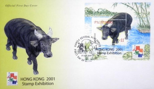 The Tamaraw on Philippine First Day Cover of 2001