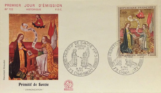 Christmas First Day Cover (FDC),  France, 1970; Topical Stamp Collecting