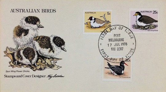 Topic: Birds / Philatelic Item: First day cover (FDC); Australia, 1978