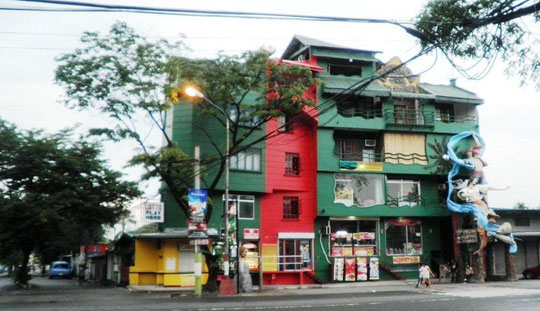 A Building with "Higantes" on its Side in Angono, Rizal