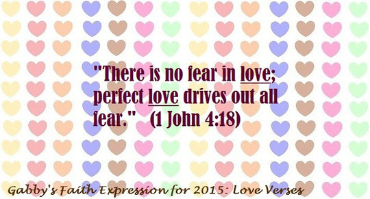 Bible verse about love and 1 John 4:18