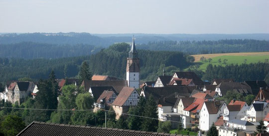 Dornstetten mit historischer Altstadt und der Martinskirche