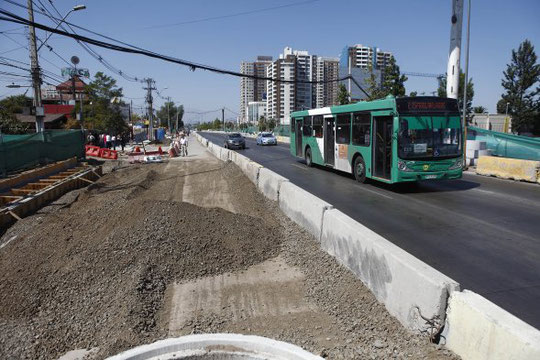 Los trabajos en la avenida Vicuña Mackenna comenzaron hace dos años.