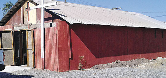 El actual y derruido templo.