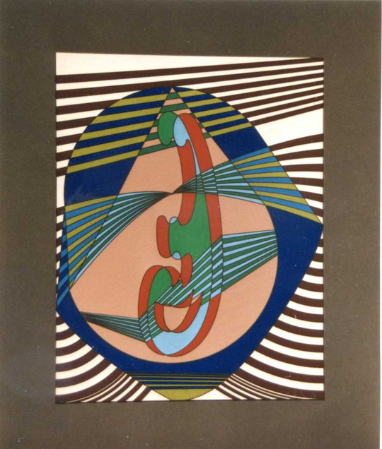 301 "Zwillinge" 1986, 35x45 cm, Plakafarbe (Privatbesitz)