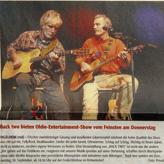 Open-Air Konzert Freilichtbühne Inglheim