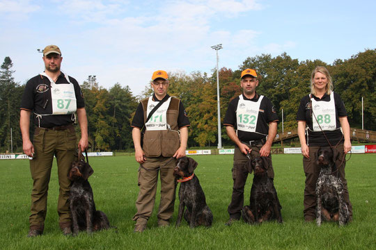 4 Hunde aus dem H-Wurf wurden zur Hegewald 2014 geführt!