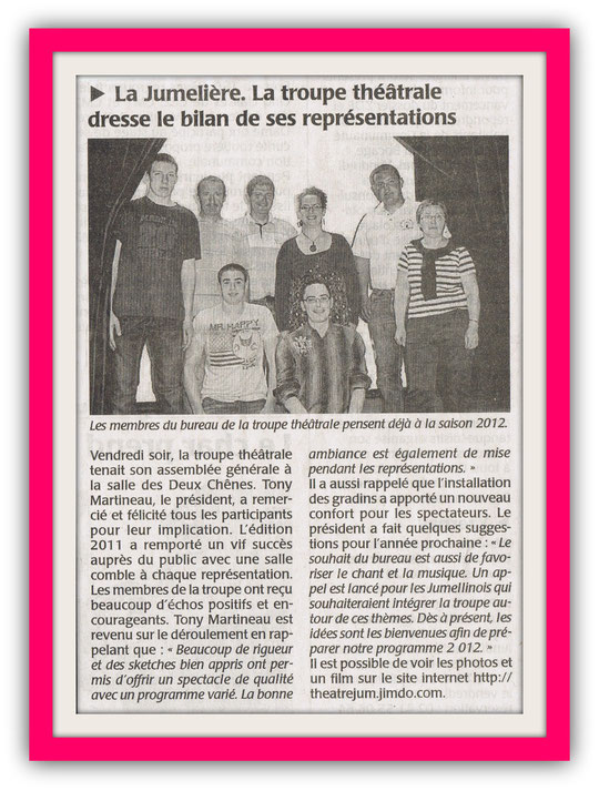 Source : Courrier de l'Ouest 11/04/2011