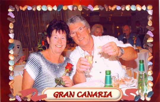 Peter mit seinem Ingerl auf Gran Canara/San Agustin-Jänner 2009