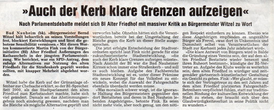 Wetterauer Zeitung vom 01.02.2007